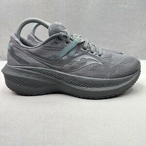Womens Size 8.5 Saucony Triumph 20 Shoes Asphalt Grey Athletic Running Sneakers